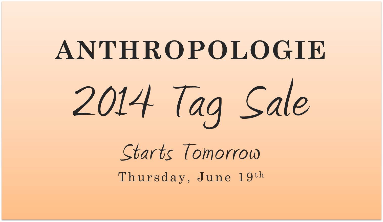 Anthropologie-Tag-Sale