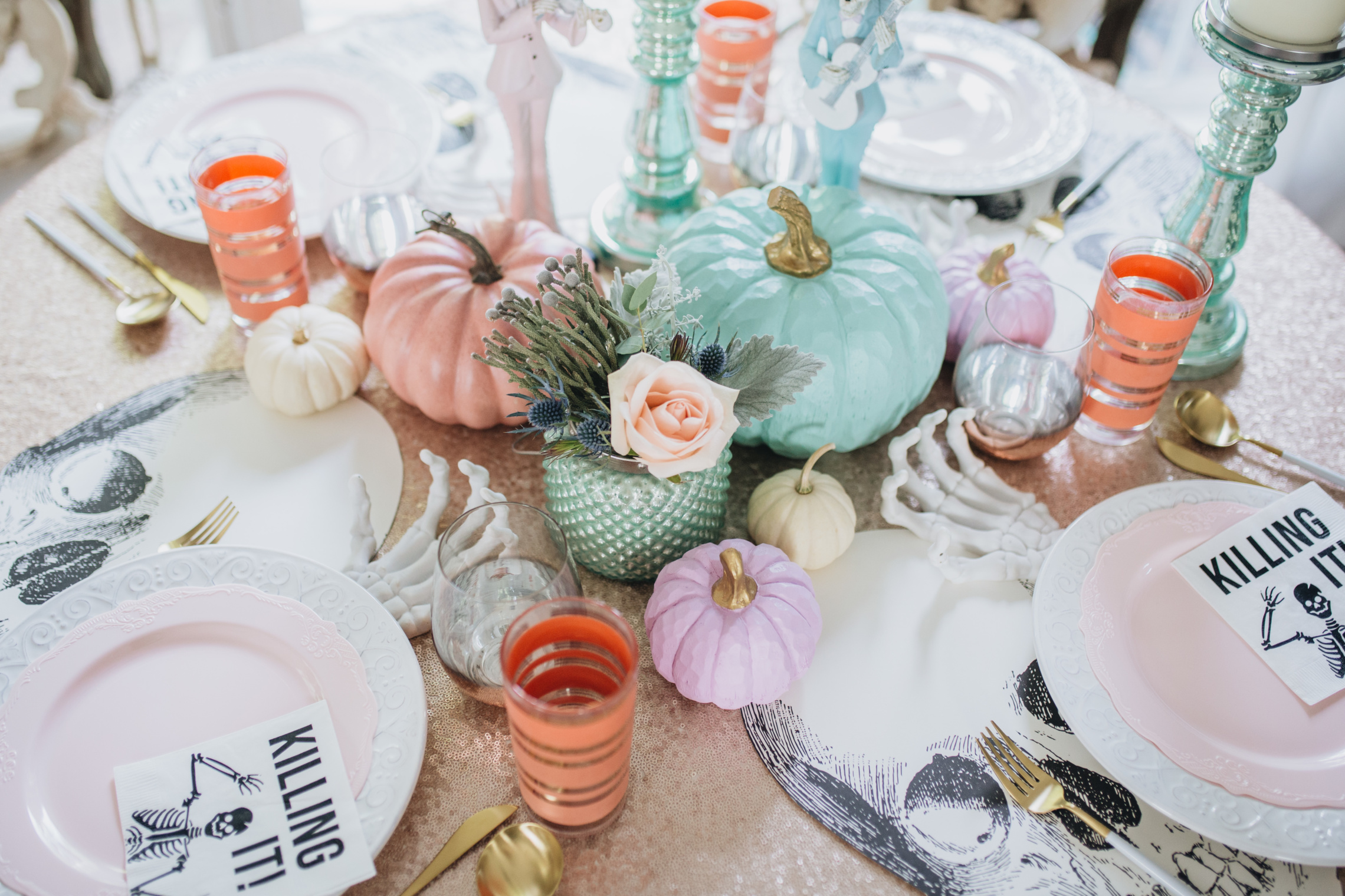 Chic Pastel Halloween Decor Ideas - Peachfully Chic