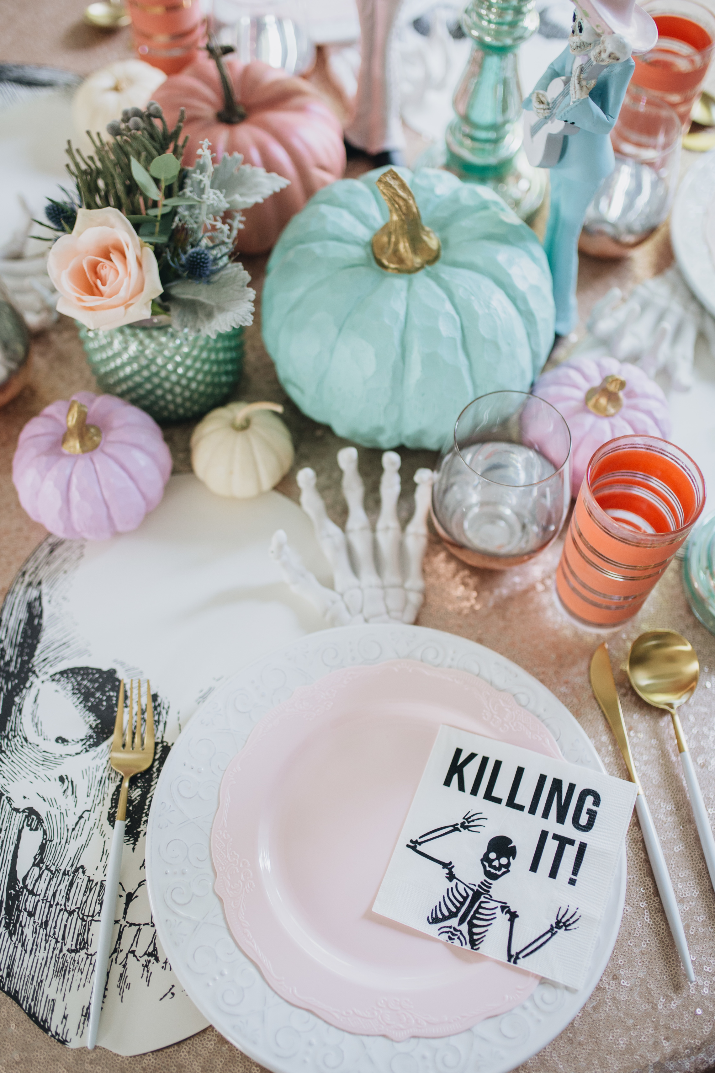 Chic Pastel Halloween Decor Ideas - Peachfully Chic