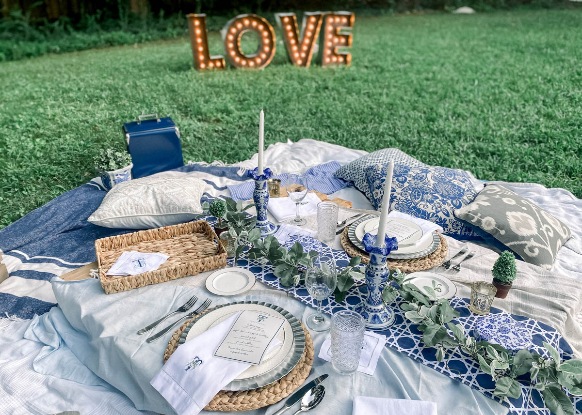 Romantic Backyard Pallet Picnic Peachfully Chic