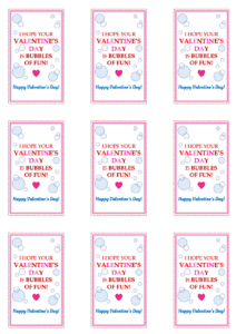 Free DIY Valentine Bubbles Printout - Peachfully Chic