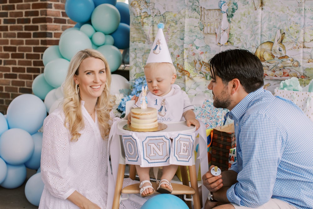 Peter Rabbit-Themed Picnic: Logan's 1st Birthday Party - Peachfully Chic