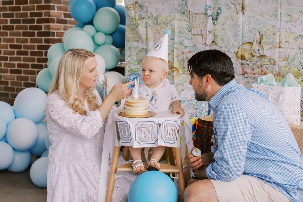 Peachfully-Chic-Peter-Rabbit-Themed-First-Birthday-Decor